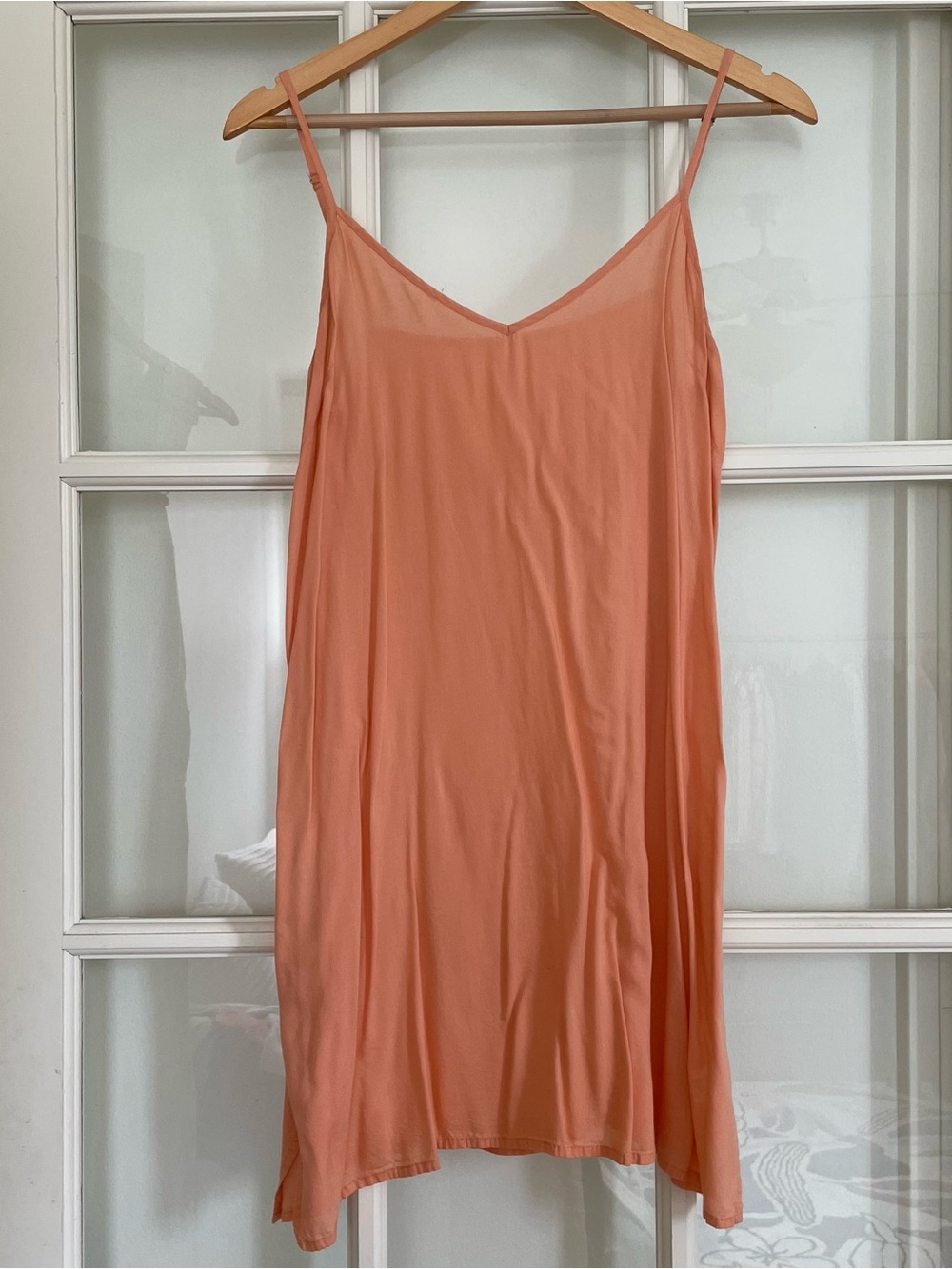 Roller Rabbit peachy orange soft viscose slip dress women's small S